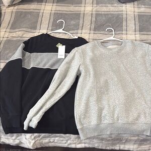 Black and Gray Sweater Set